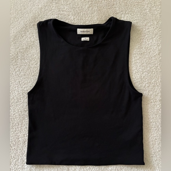 Babaton Tops - Babaton Black Muscle Tee Size Medium